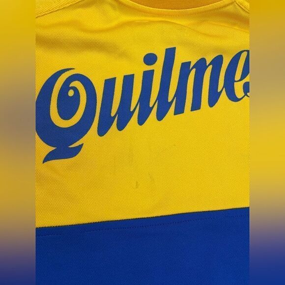 VINTAGE NIKE  Boca Jr 2000 2001 Soccer Futbol Jersey Men XL Yellow Short Sleeve - Picture 6 of 13
